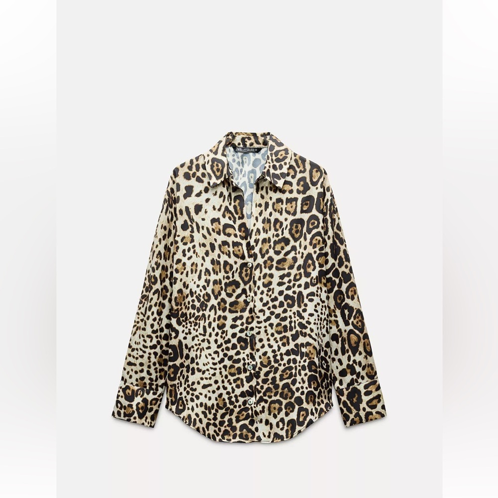 Zara Leopard Print Blouse
